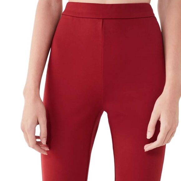 Silence and Noise Cherry Red Ponte Kick Flare Pant - Picture 3 of 6